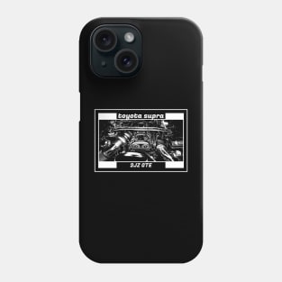 TOYOTA SUPRA MK4 ENGINE (Black Version) Phone Case