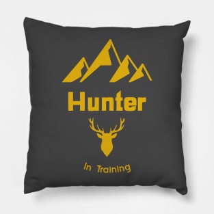 Hunter In Training Pillow
