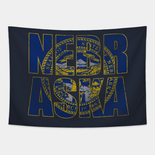 Patriotic State Flag of Nebraska Stack Tapestry by E