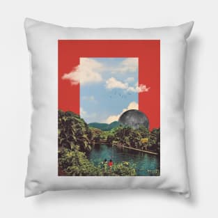 Nothing Unusual - Surreal/Collage Art Pillow