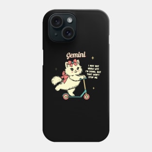 Gemini Persian Kitty Scooter Phone Case