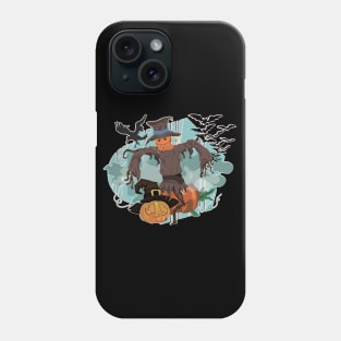 Scarecrow in the pumpkin patch Phone Case