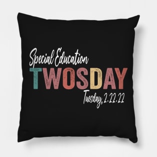 Special Education Twosday 2-22-22 February 2nd 2022 Pillow