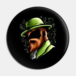 Leprechaun Without Face On St Patricks Day Pin