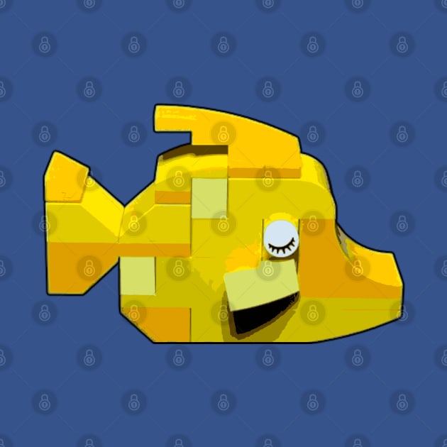 Brick Creations - Yellow Fish by druscilla13