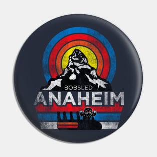 Retro Bobsled Anaheim Pin