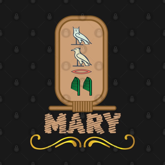 MARY-American names in hieroglyphic letters,  a Khartouch by egygraphics