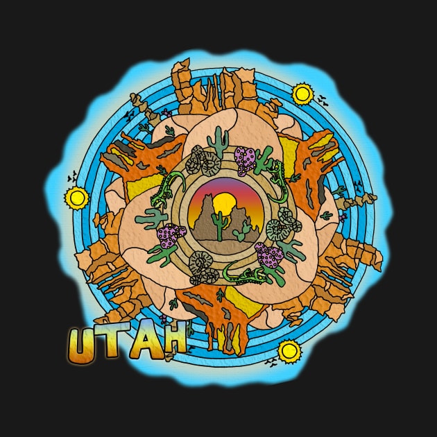 Utah Desert Southwest Themed Mandala by gorff