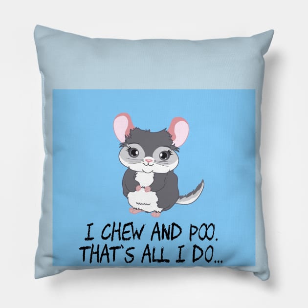 Chinchilla Life Pillow by canchinrescue