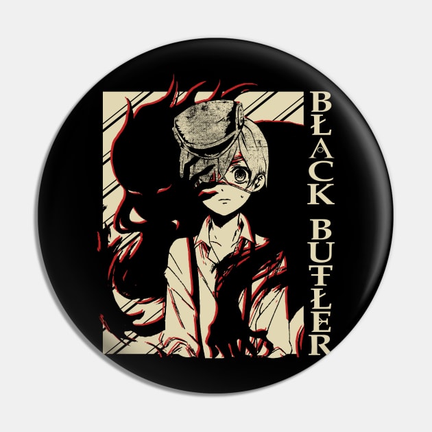 Black butler Sebastian|Ciel Pin by hackneydagger