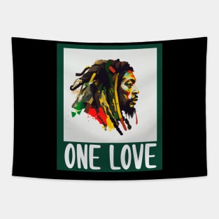 Rasta One Love Reggae Rastafari Jamaica Tapestry