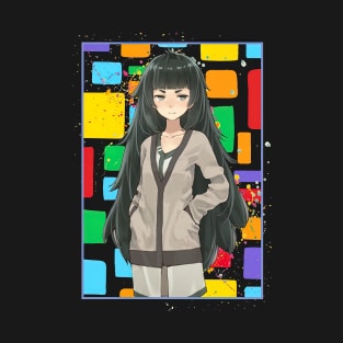 Maho Hiyajo Steins Gate Shutainzu Geto Color Block Anime T-Shirt