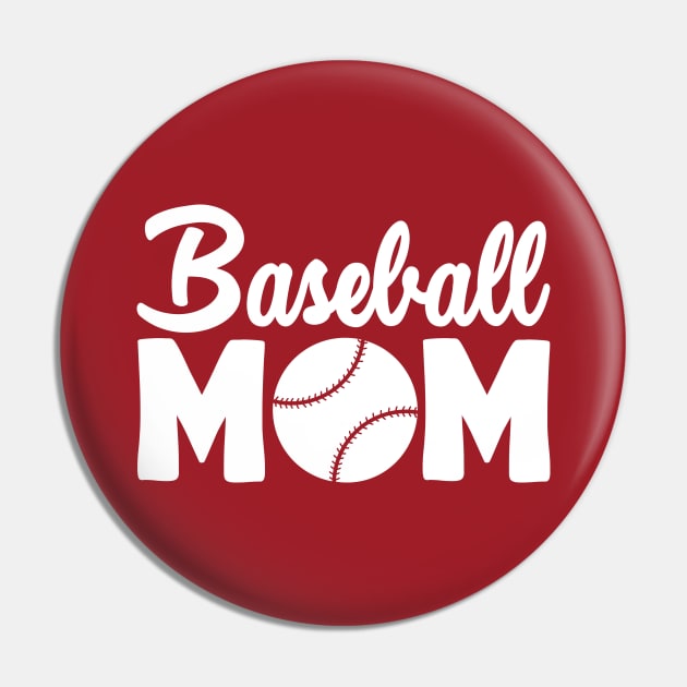 Baseball Mom Pin by LoenaStudio