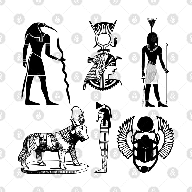 Ancient Egyptian Symbols by Nisuris Art