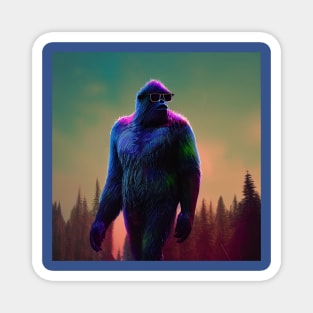 Dope Sasquatch in Nature Magnet