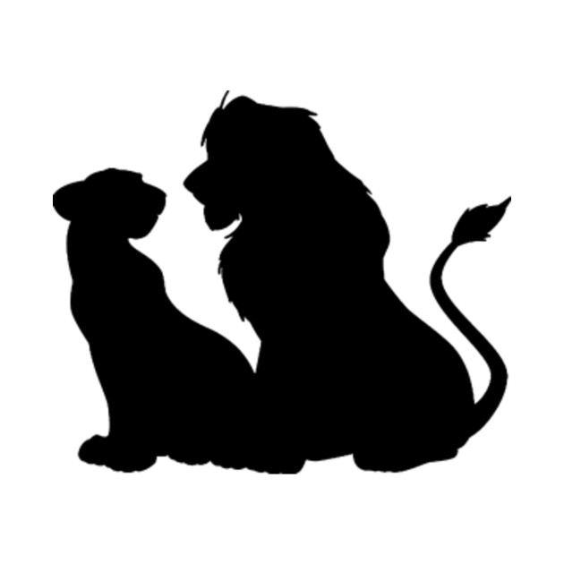 Download Couple Inspired Silhouette - Lion King - Tapestry | TeePublic