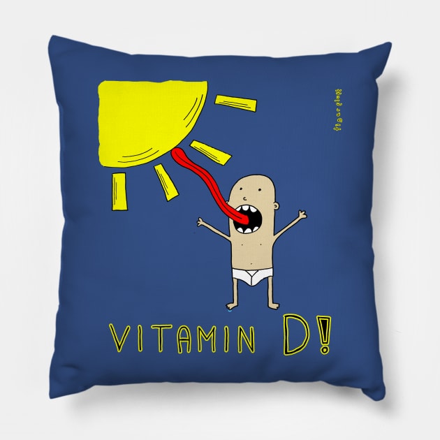 Vitamin D! Pillow by TigerFluff