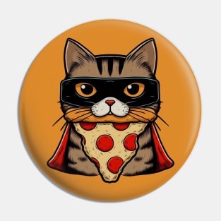 Pizza Cat Super Hero Pin