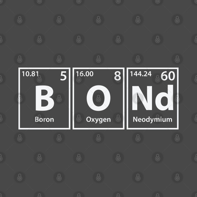 Bond (B-O-Nd) Periodic Elements Spelling by cerebrands