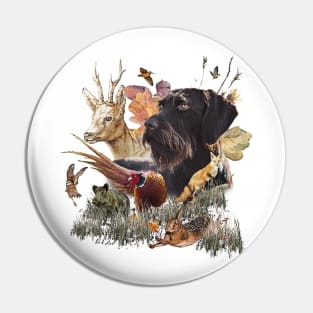 German Wirehaired Pointer, Hunting season Pin