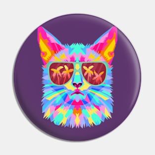 tie-dye cat summer vibes Pin