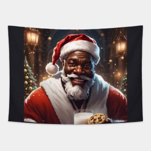 Santa Loves Milk And Cookies A Treat For Father Christmas Tapestry