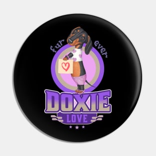 Fur-ever Doxie Love Pin