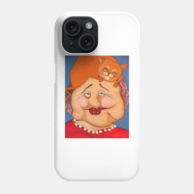 cat lady Phone Case by momo1