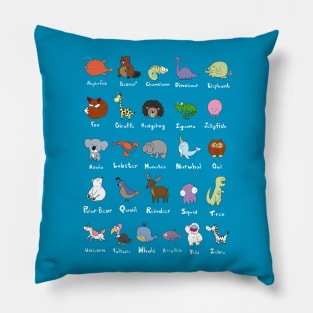 Animal Alphabet Pillow