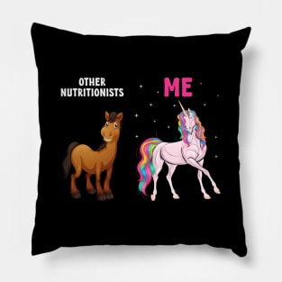 Nutritionist Unicorn Nutrition Nutritionists Pillow