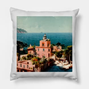 Amalfi Coast en rose III Pillow