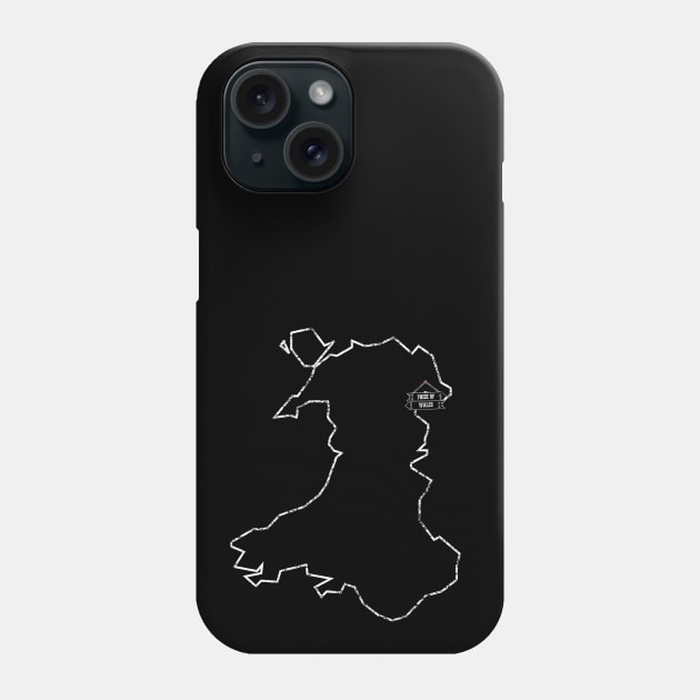 Wrexham Pride of Wales Outline Map Phone Case by TerraceTees