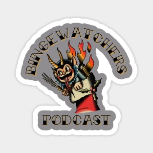 Flamin' Krampus Is On Fire - Official Holiday Tee From Binge-Watchers Podcast Magnet