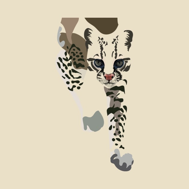 MINIMAL OCELOT DESIGN by Lio Does Things