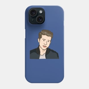 carlie puth cartoon simple Phone Case