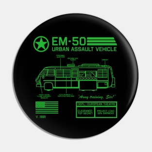 EM-50 Urban Assault Vehicle Specs Pin