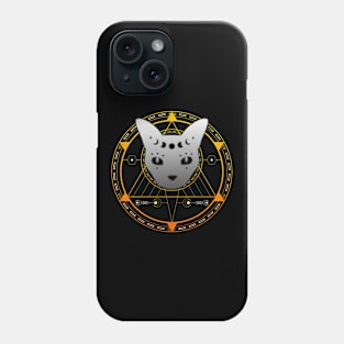 Sacred Geometry Cat Magic Wicca Goth Phone Case