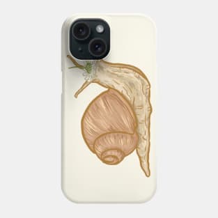 Snail with a Daisy on it's Head Phone Case