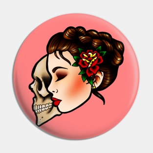 Traditional Lady Head Pin