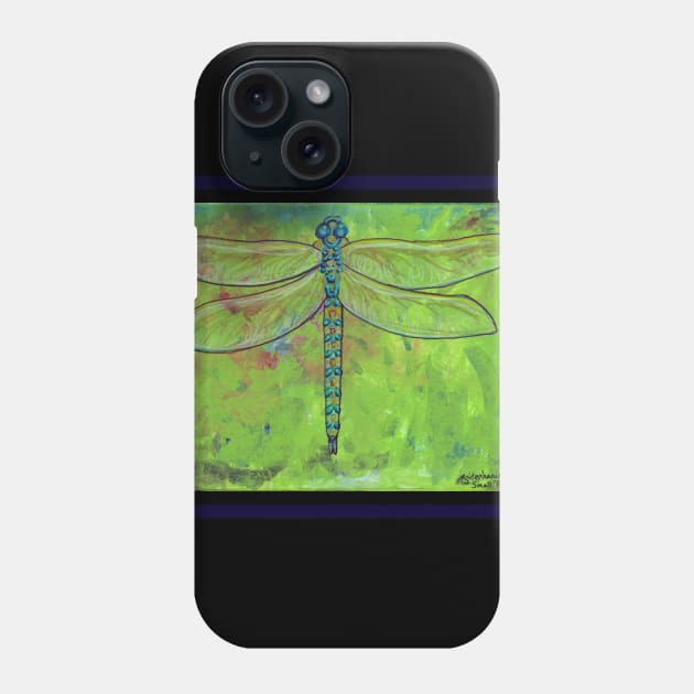 Dragonfly Insect Bug Green Wildlife Nature Animal Creature Beast Being Bugs Dragonflies Fly Flies Wings Winged Phone Case by pegacorna