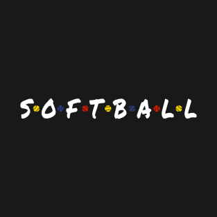 Softball Color Balls - White T-Shirt