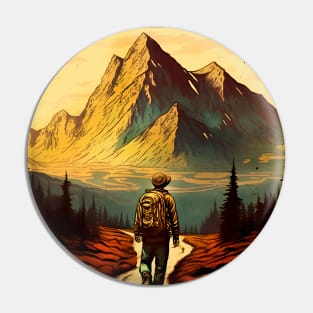 Hiking Wanderlust in the Wilderness: Not All Who Wander are Lost - J.R.R. Tolkien on a dark background Pin