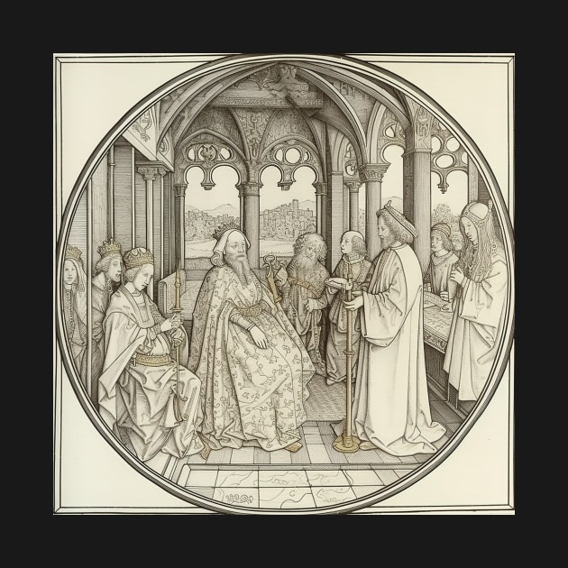 Jan van Eyck drawing by ComicsFactory