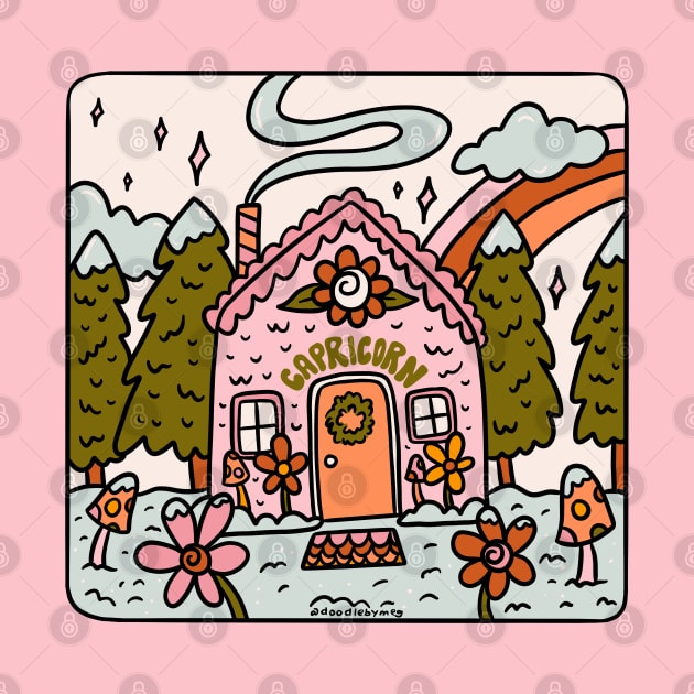 Capricorn Gingerbread House by Doodle by Meg