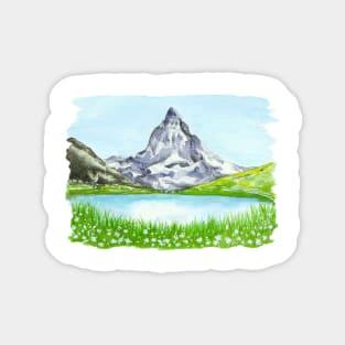 Matterhorn Watercolour Magnet