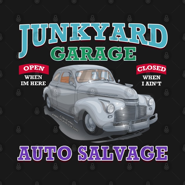 Junkyard Garage Classic Car Hot Rod Novelty Gift by Airbrush World