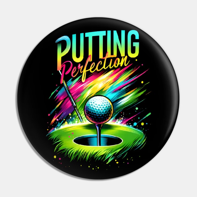 Putting perfection - golf competition Pin by CreationArt8