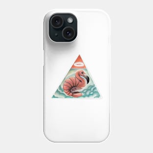 Pop Surrealism Flamingo Shrimp Illustration Phone Case