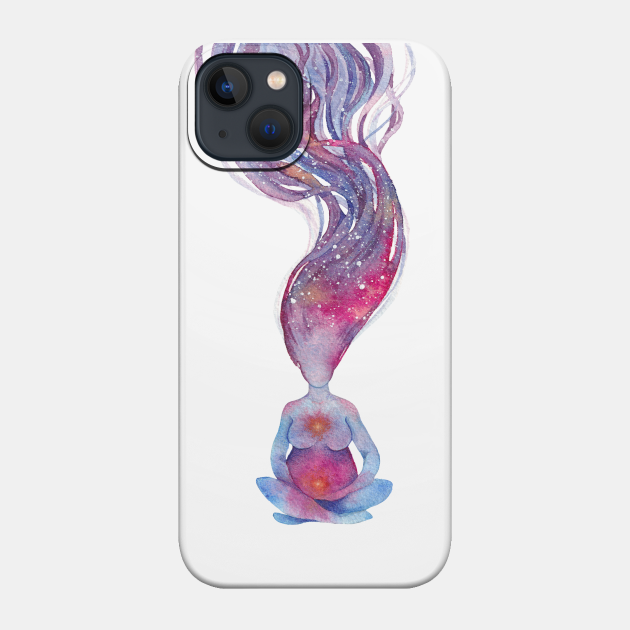 Galaxy yoga - Cosmos Design Yoga - Phone Case