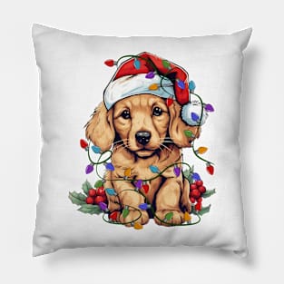 Christmas Puppy Pillow